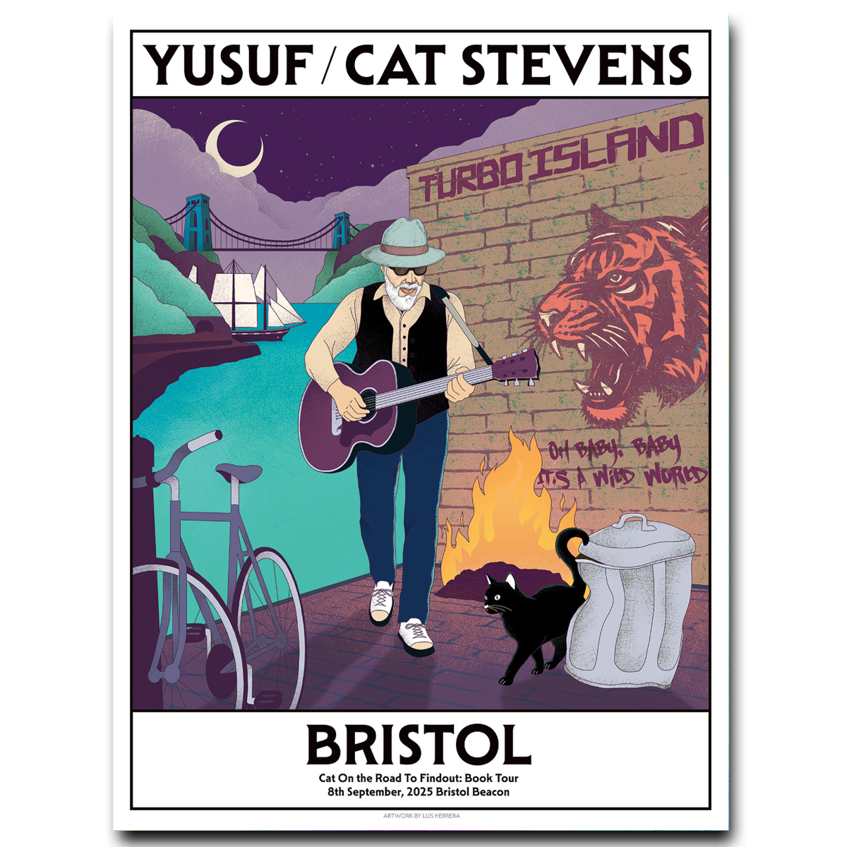On The Road To Findout - 2025 Tour Poster (Bristol)