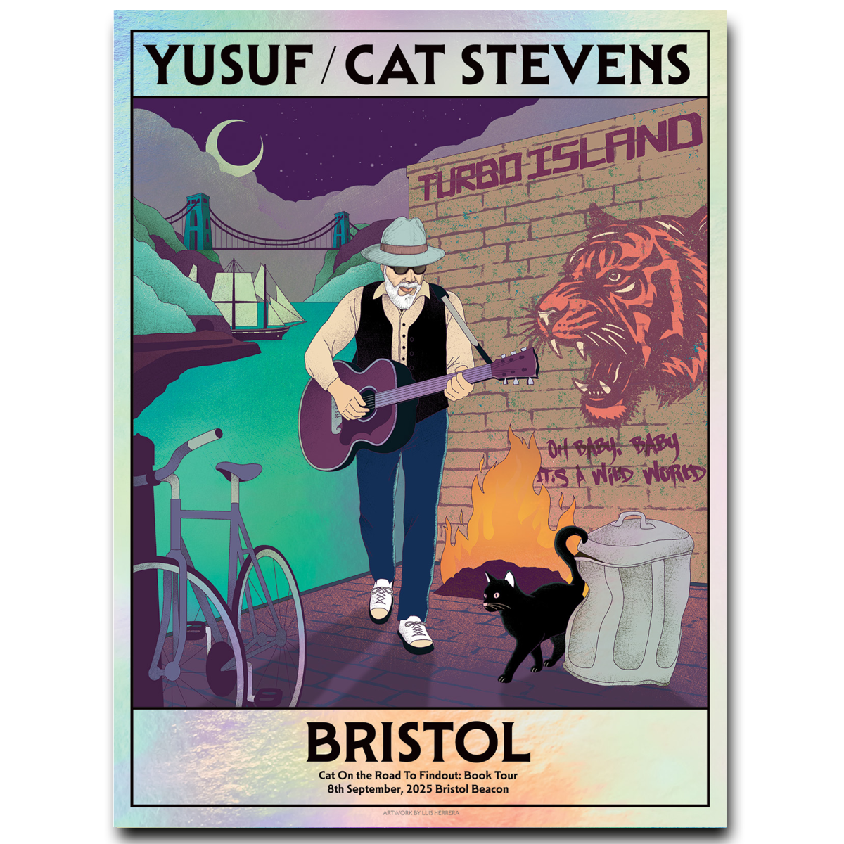 On The Road To Findout - 2025 Tour Poster (Bristol) Foil Print