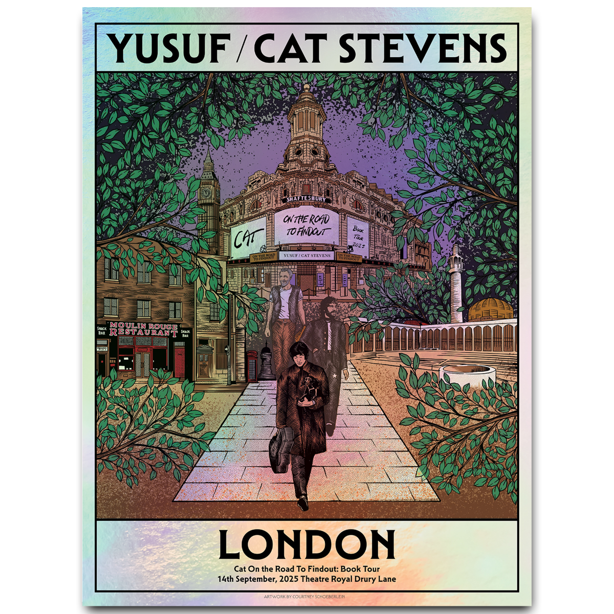 On The Road To Findout - 2025 Tour Poster (London) Foil Print