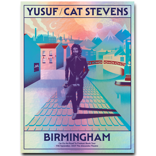 On The Road To Findout - 2025 Tour Poster (Birmingham) Foil Print