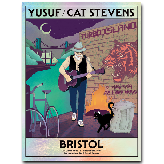 On The Road To Findout - 2025 Tour Poster (Bristol) Foil Print