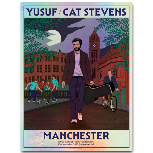 On The Road To Findout - 2025 Tour Poster (Manchester) Foil Print